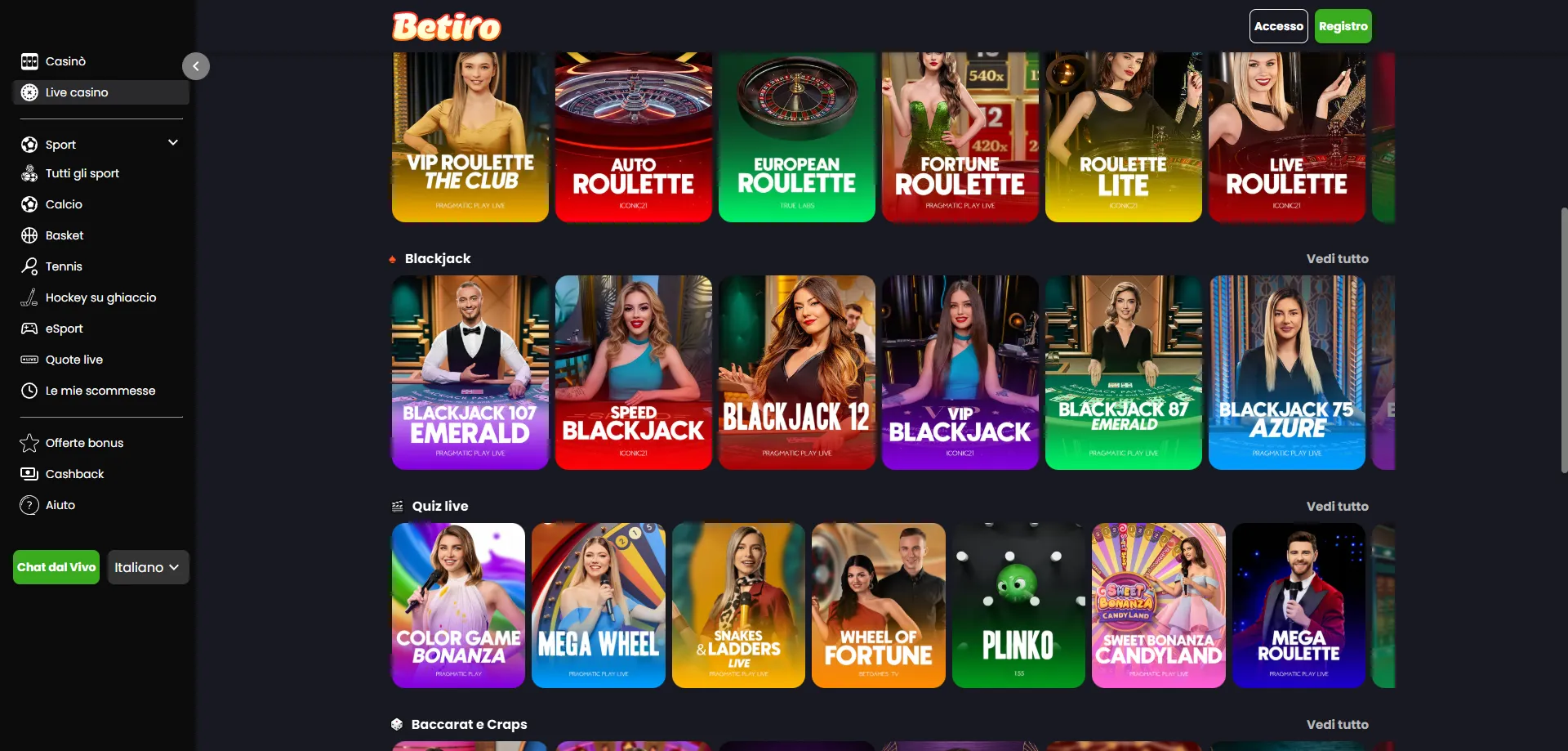 Metodi di deposito e prelievo Betiro Casino pagamenti sicuri e veloci